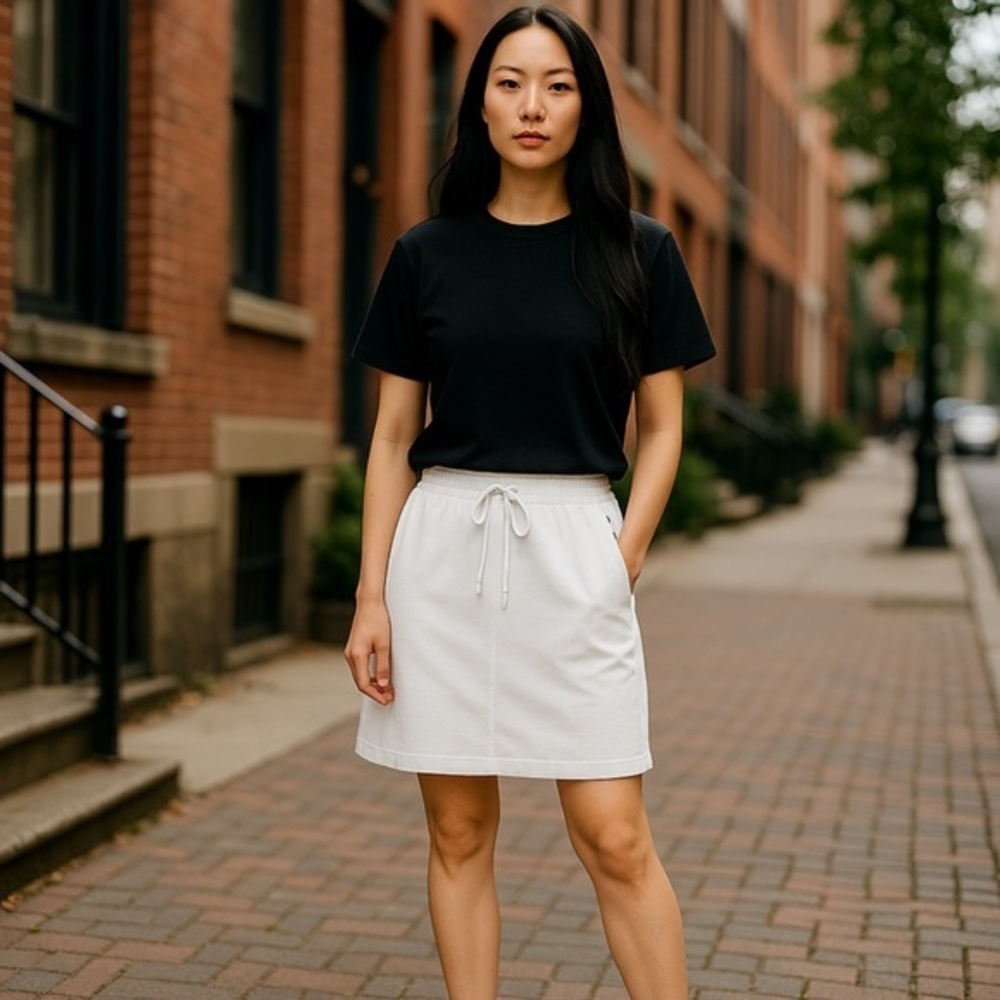 My Style White Skort, drawstring waist, pockets 🤍